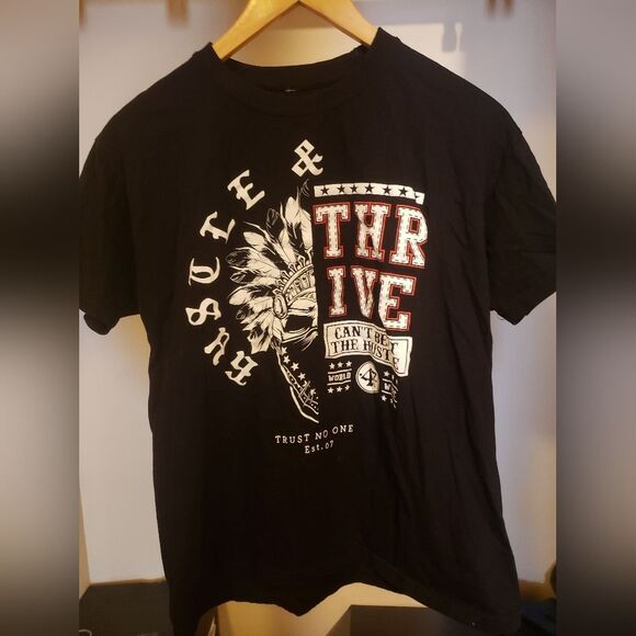 Mens Hustle & Thrive Tee - Picture 1 of 4